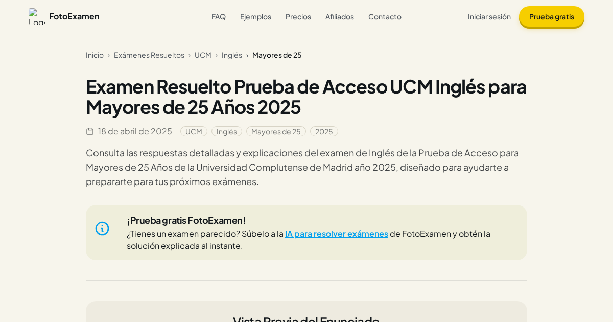 FotoExamen: Resuelve Exámenes con IA - Ayuda Tareas
