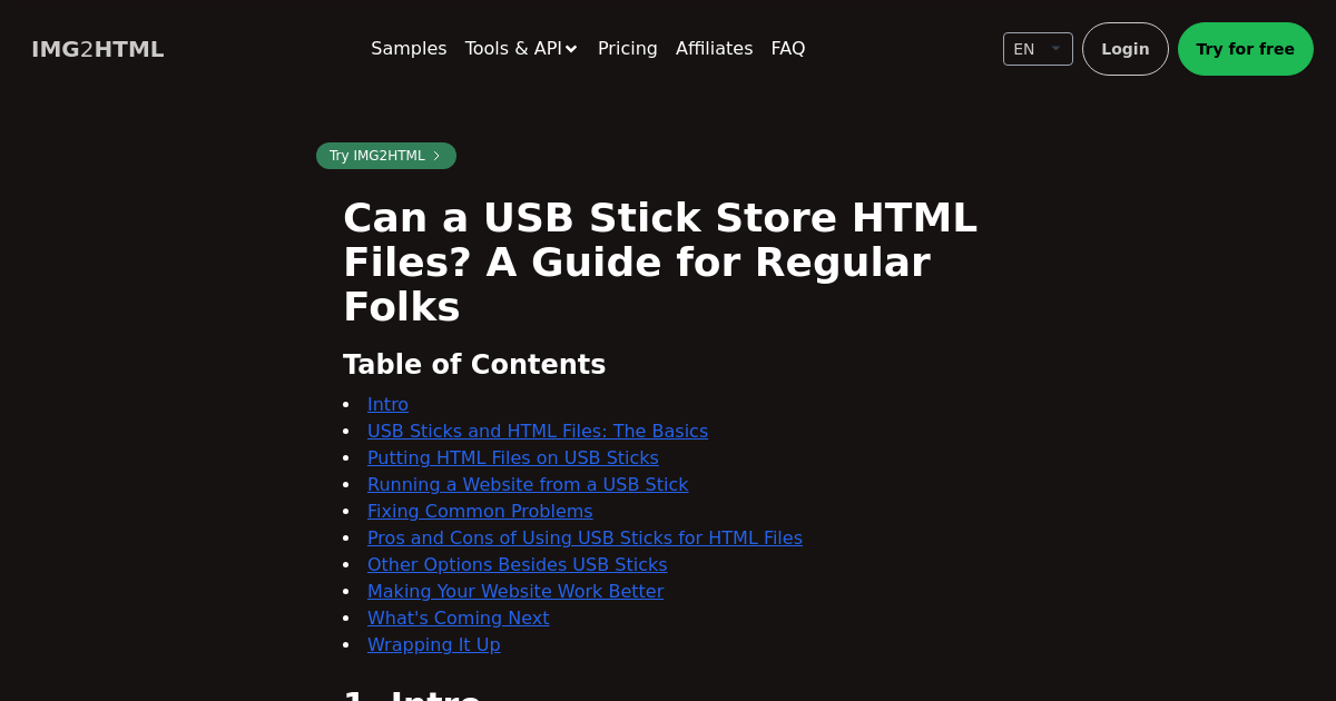 Image to HTML CSS code AI converter - IMG2HTML