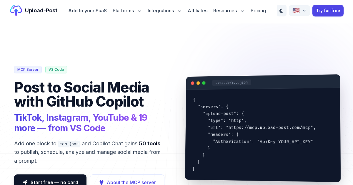 Post to Social Media with GitHub Copilot — TikTok, Instagram & 20 More ...