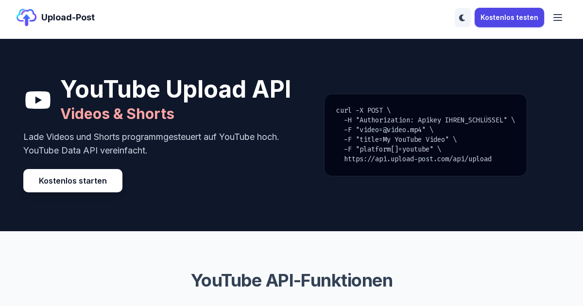 YouTube Upload API - Videos und Shorts programmatisch hochladen ...