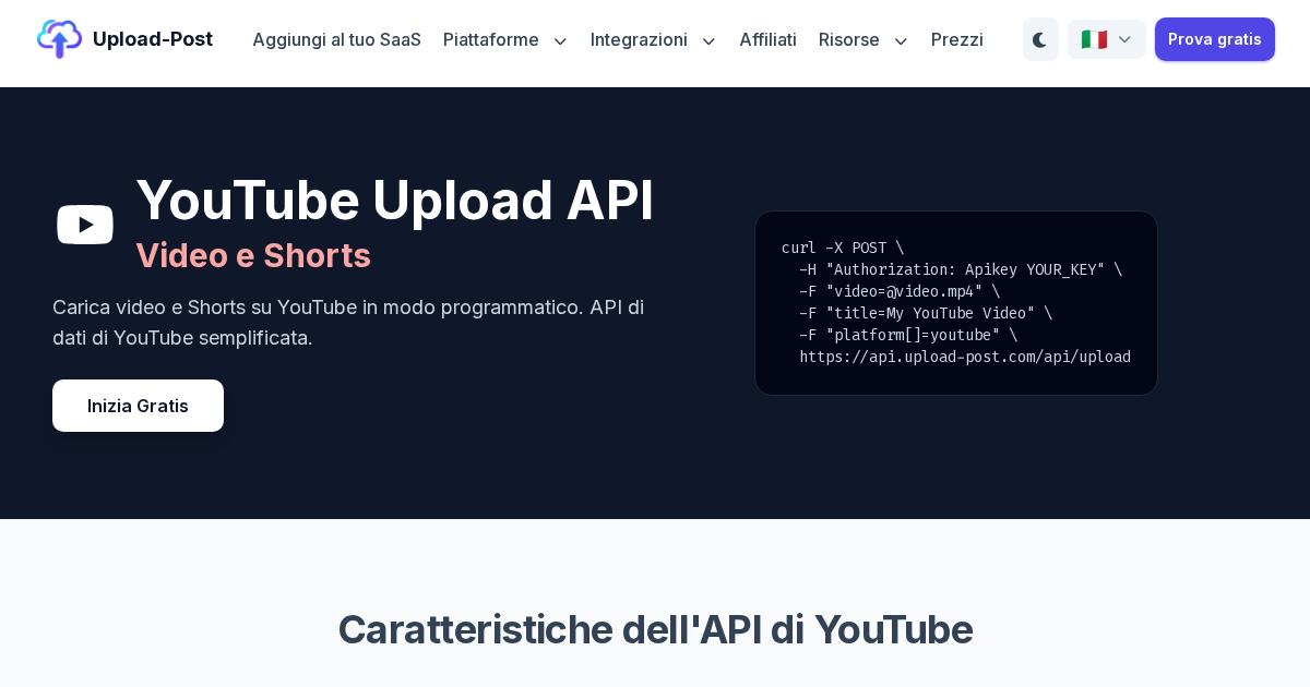 API di Upload di YouTube - Carica video e Shorts programmaticamente ...